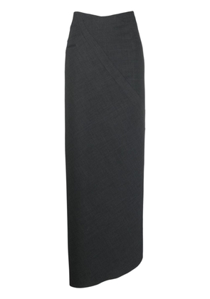 Ottolinger Multiline asymmetric maxi skirt - Grey