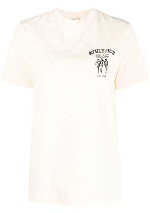 Sporty & Rich Training Camp cotton T-shirt - Neutrals