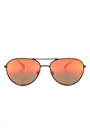 Maui Jim Walaka pilot-frame sunglasses - Black