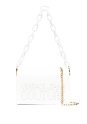 Versace Jeans Couture logo-embossed shoulder bag - White