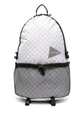 and Wander Ecopak logo-print backpack - White