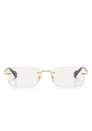 Gucci Eyewear rectangle-frame sunglasses - Black