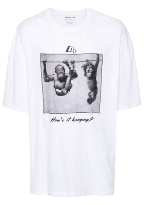 Martine Rose graphic-print slub T-shirt - White
