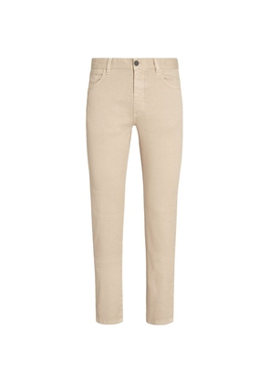 Zegna Linen-Cotton Roccia Slim Jeans