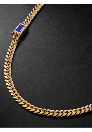 Varon - Malo Gold Lapis Lazuli Chain Necklace - Men - Gold