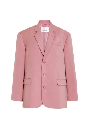The Frankie Shop - Gelso Oversized Woven Blazer - Pink - XS/S - Moda Operandi