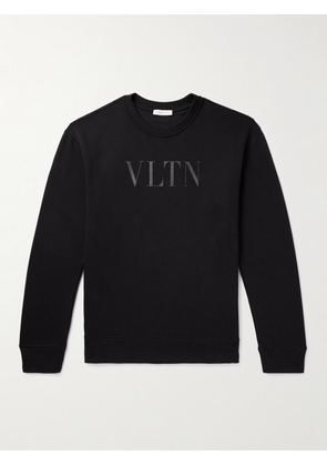 Valentino Garavani - Logo-Print Cotton-Jersey Sweatshirt - Men - Black - XS
