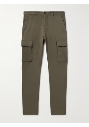 Moncler - Straight-Leg Cotton-Jersey Cargo Trousers - Men - Brown - IT 44