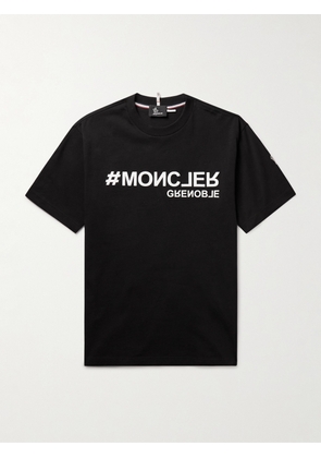 Moncler Grenoble - Slim-Fit Logo-Appliquéd Cotton-Jersey T-Shirt - Men - Black - S