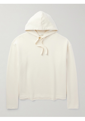 LEMAIRE - Cotton and Linen-Blend Hoodie - Men - White - XS