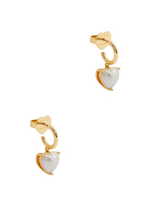 Kate Spade New York My Love Gold-plated Hoop Earrings - Pearl
