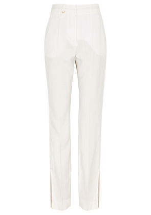 Jacquemus Le Pantalon Tibau Straight-leg Trousers - White - 34 (UK6 / XS)