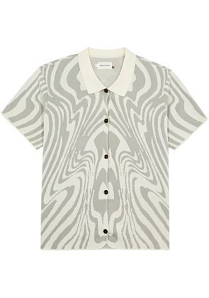 Honor The Gift Dazed Intarsia Cotton Shirt - Cream - M