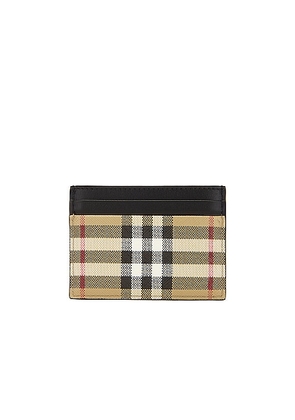 Burberry Sandon Vintage Check Cardcase in Archive Beige - Beige. Size all.