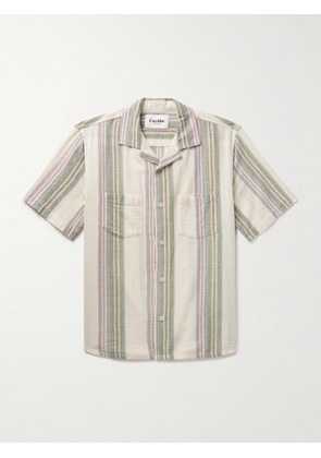Corridor - Riis Camp-Collar Striped Cotton-Gauze Shirt - Men - White - S