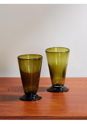 Soho Home - Purton Set of Two Recycled Highball Glasses - Men - Green