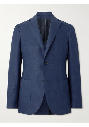 Incotex - Montedoro Slim-Fit Unstructured Linen Blazer - Men - Blue - IT 44