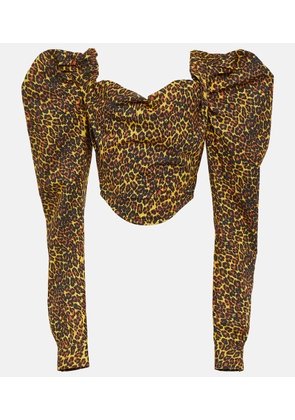 Vivienne Westwood Sunday leopard-print corset top