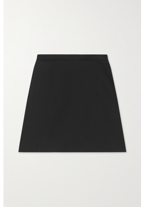BEARE PARK - Wrap-effect Wool Mini Skirt - Black - UK 6,UK 8,UK 10,UK 12,UK 14,UK 16