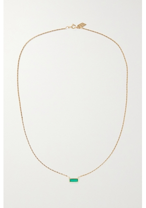 Loren Stewart - Valentino 10-karat Gold Agate Necklace - One size
