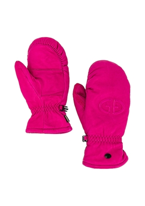 Goldbergh Hilja Gloves in Pink. Size 6.5.