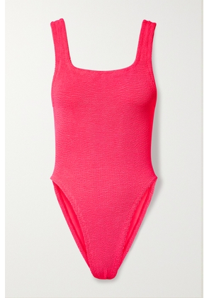 Hunza G - Seersucker Swimsuit - Pink - One size