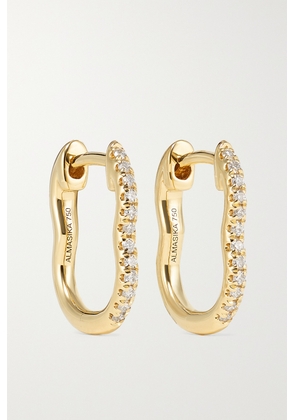 Almasika - 18-karat Gold Diamond Earrings - One size