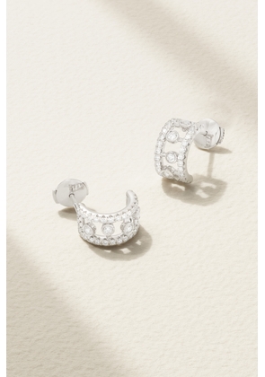 De Beers - Dewdrop 18-karat White Gold Diamond Hoop Earrings - One size