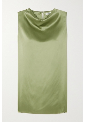 Reformation - Serina Draped Silk-satin Mini Dress - Green - US0,US2,US4,US6,US8,US10