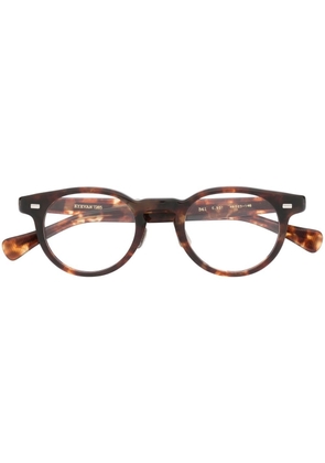 Eyevan7285 round-frame tortoiseshell glasses - Brown