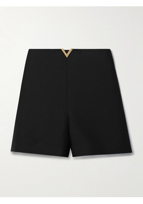 Valentino Garavani - Wool And Silk-blend Crepe Shorts - Black - IT36,IT38,IT40,IT42,IT44,IT46,IT48,IT50