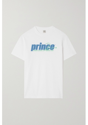 Sporty & Rich - + Prince Rebound Printed Cotton-jersey T-shirt - White - x small,small,medium,large,x large