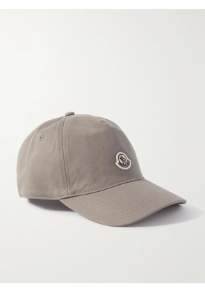 Moncler - Appliquéd Cotton-twill Baseball Cap - Green - One size