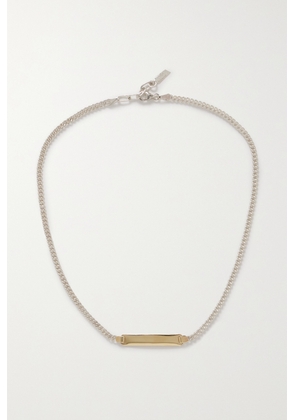 Loren Stewart - Mini Watts 14-karat Gold And Sterling Silver Necklace - One size