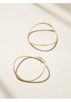 Anita Ko - Twisted 18-karat Gold Hoop Earrings - One size