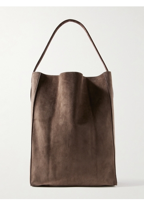 Khaite - Frida Suede Shoulder Bag - Brown - One size