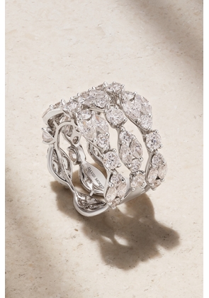 David Morris - 18-karat White Gold Diamond Ring - 6,7