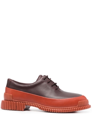 Camper Pix contrasting-sole lace-up shoes - Red