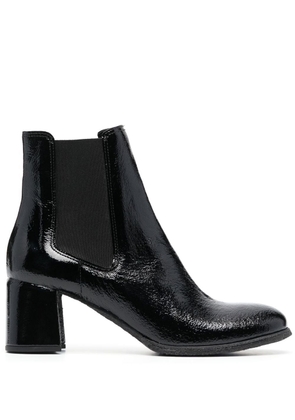 Del Carlo 60mm patent leather ankle boots - Black