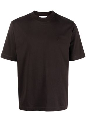 Etudes embroidered-logo cotton T-shirt - Brown