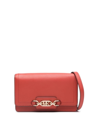 Michael Michael Kors extra-small Heather leather crossbody bag - Red