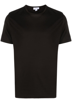 Sunspel crew-neck cotton T-shirt - Brown