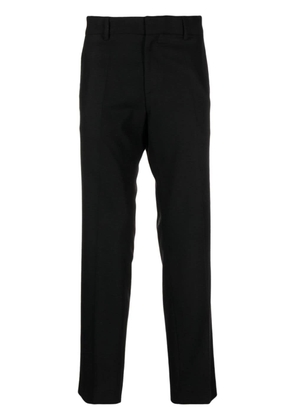 BOSS elasticated-waistband tapered trousers - Black