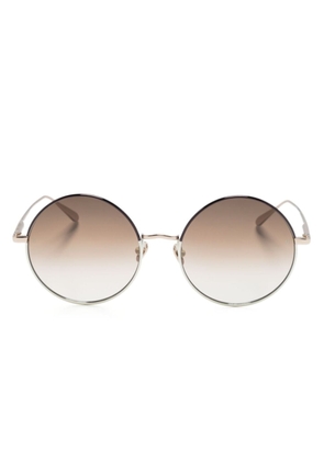 Linda Farrow Bea round-frame sunglasses - Gold