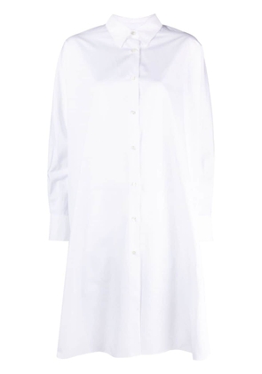 ASPESI long-sleeve poplin shirtdress - White