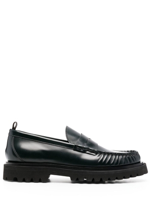 Officine Creative Penny leather loafers - Green