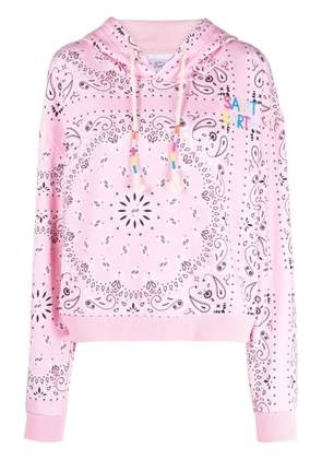 MC2 Saint Barth bandana-print cotton hoodie - Pink