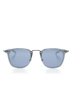Montblanc logo-plaque pilot-frame sunglasses - Grey
