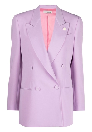 Lardini double-breasted blazer - Purple