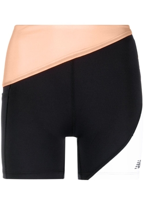 New Balance colour-block cycling shorts - Black